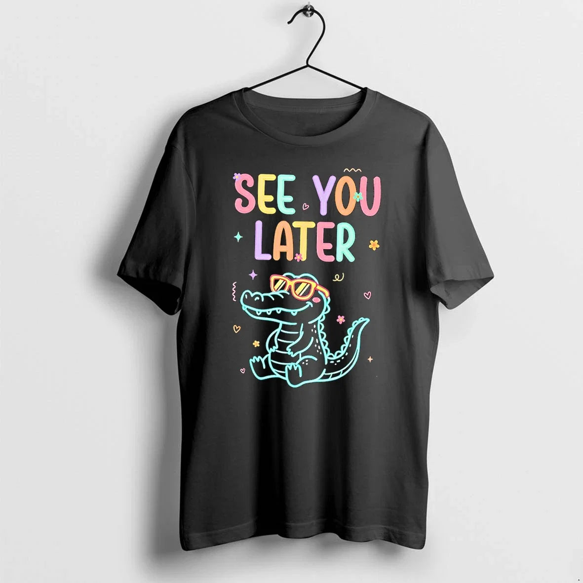 Classic See You Later Teacher Summer Alligator - Adult & Kids T-Shirts, Sweatshirts & Hoodies apparel design preview 1