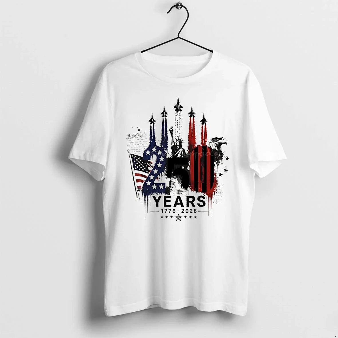 Classic Semiquincentennial 1776 2026 Usa 250th - Adult & Kids T-Shirts, Sweatshirts & Hoodies apparel design preview 1