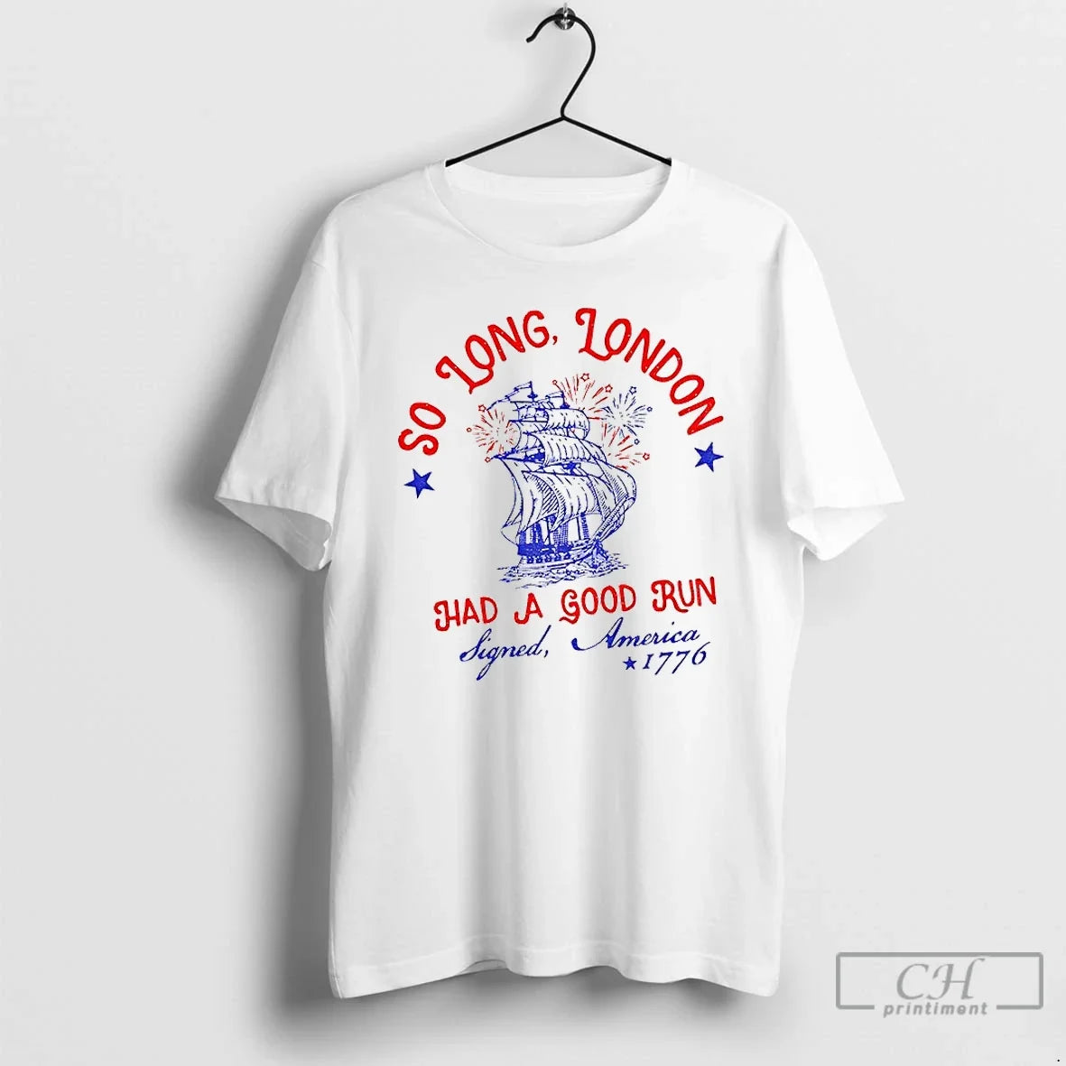 Classic So Long London Had A Good Run 4th Of July - Adult & Kids T-Shirts, Sweatshirts & Hoodies apparel design preview 1
