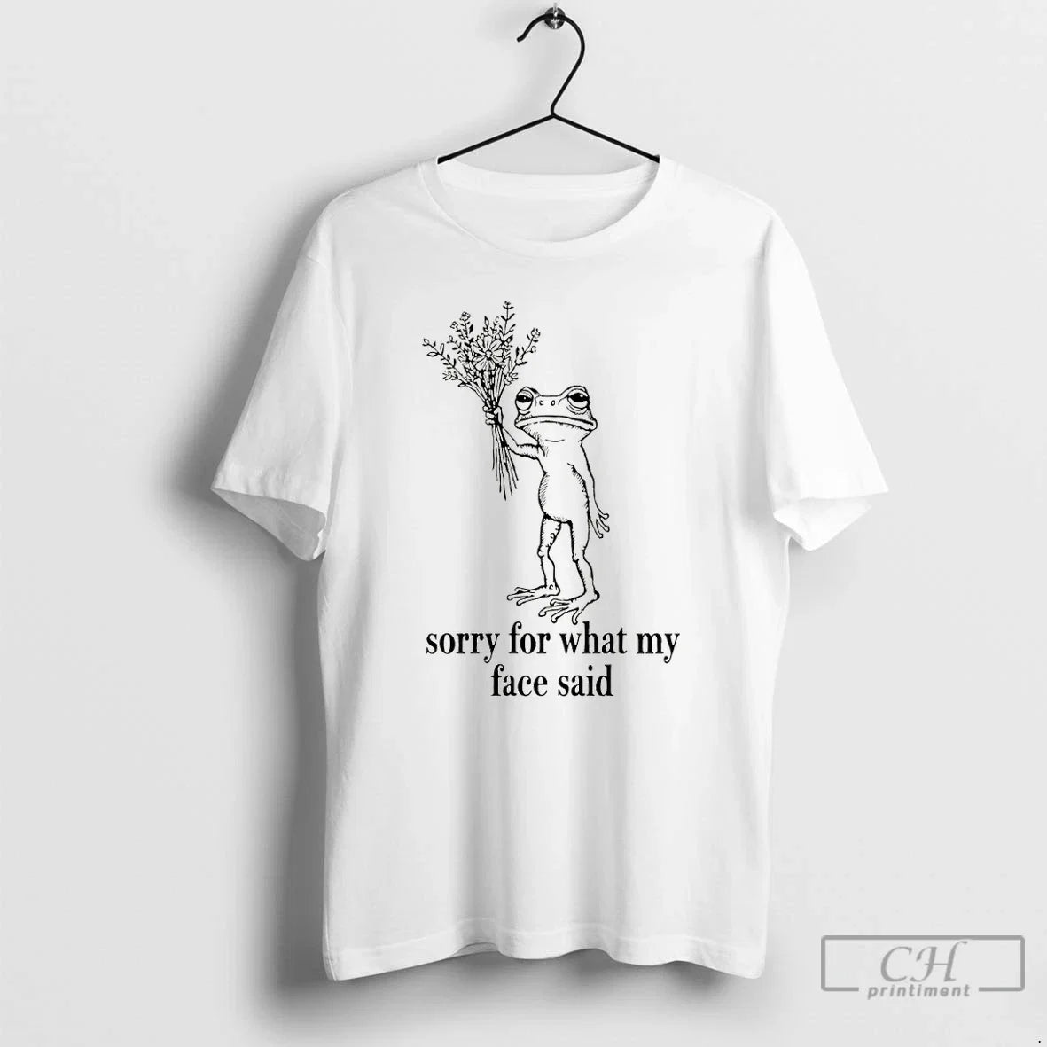 Classic Sorry For What My Face Said Funny Frog - Adult & Kids T-Shirts, Sweatshirts & Hoodies apparel design preview 1