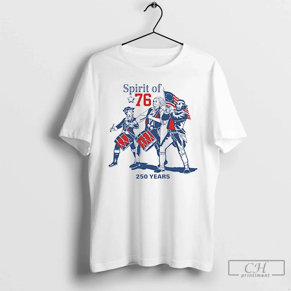 Classic Spirit Of 76 Usa 250 Years Independence Day - Adult & Kids T-Shirts, Sweatshirts & Hoodies apparel design preview 1