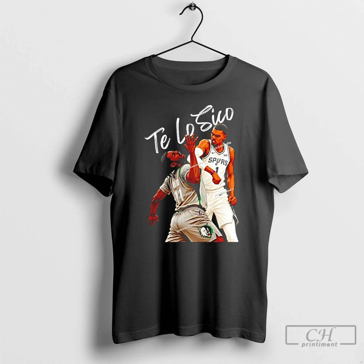 Classic Te Lo Sico Wemby Elbow Reid San Antonio Spurs - Adult & Kids T-Shirts, Sweatshirts & Hoodies apparel design preview 1