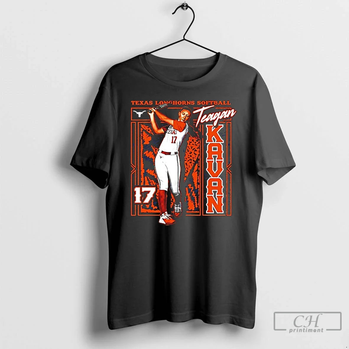 Classic Teagan Kavan 17 Texas Longhorns Softball Team - Adult & Kids T-Shirts, Sweatshirts & Hoodies apparel design preview 1