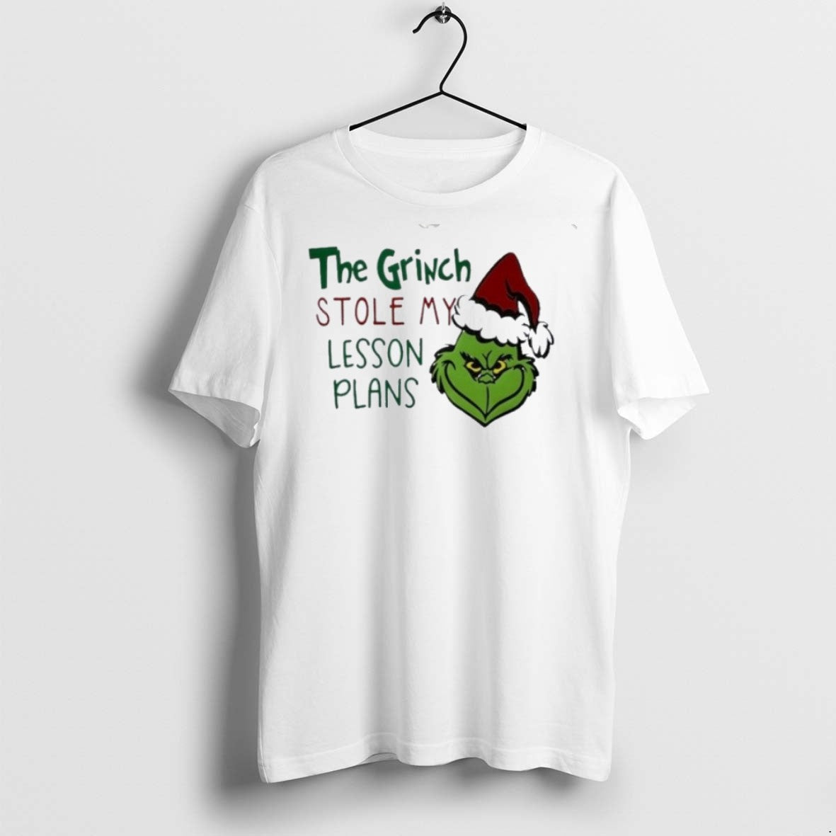 Classic The Grinch Stole My Lesson Plans Holiday - Adult & Kids T-Shirts, Sweatshirts & Hoodies apparel design preview 1