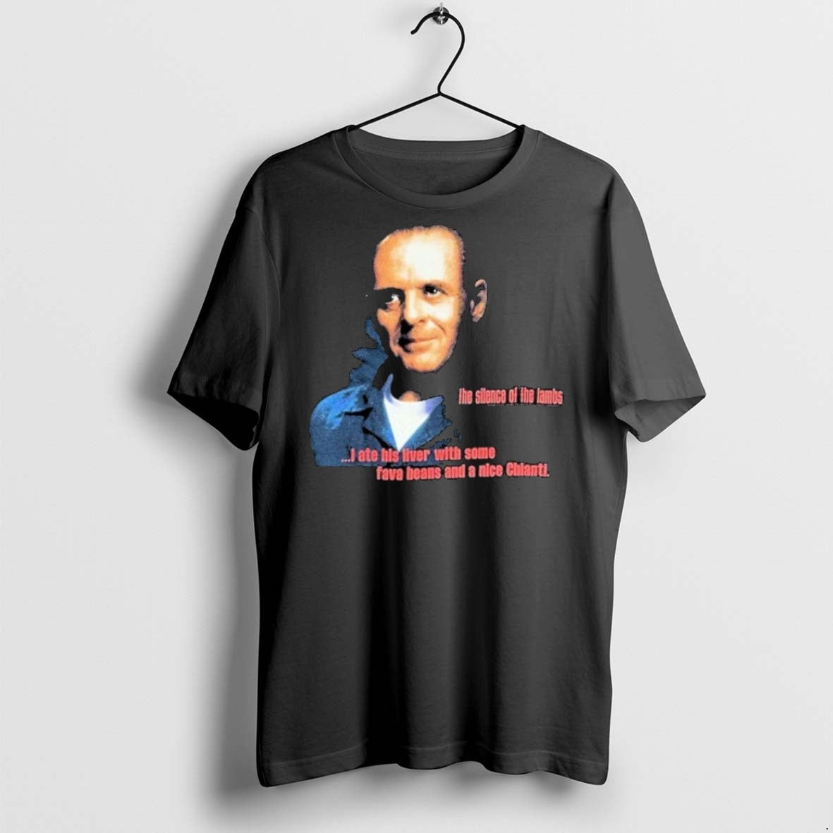 Classic The Silence Of Lambs I Ate His Liver With - Adult & Kids T-Shirts, Sweatshirts & Hoodies apparel design preview 1