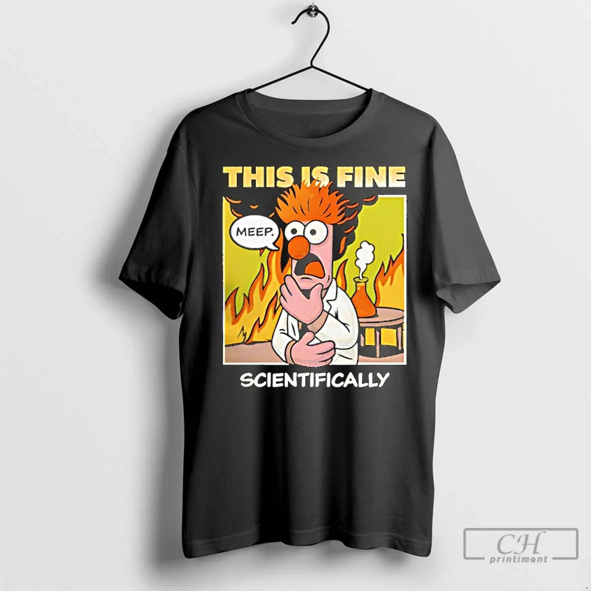 Classic This Is Fine Scientifically - Adult & Kids T-Shirts, Sweatshirts & Hoodies apparel design preview 1