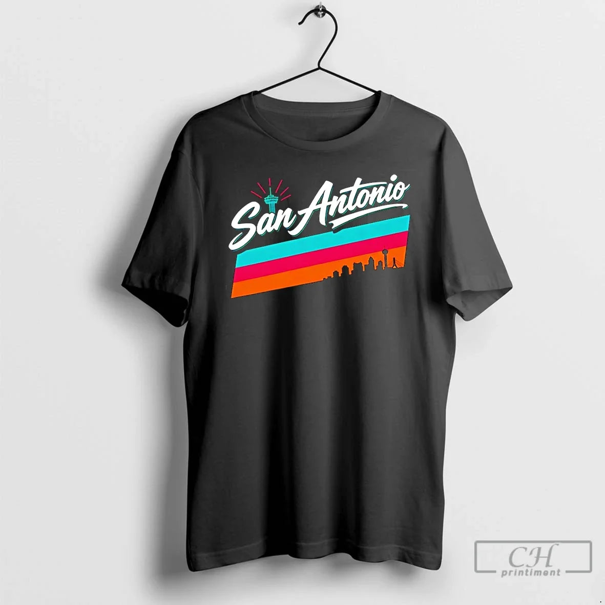 Classic Tower Of The Americas Skyline San Antonio - Adult & Kids T-Shirts, Sweatshirts & Hoodies apparel design preview 1