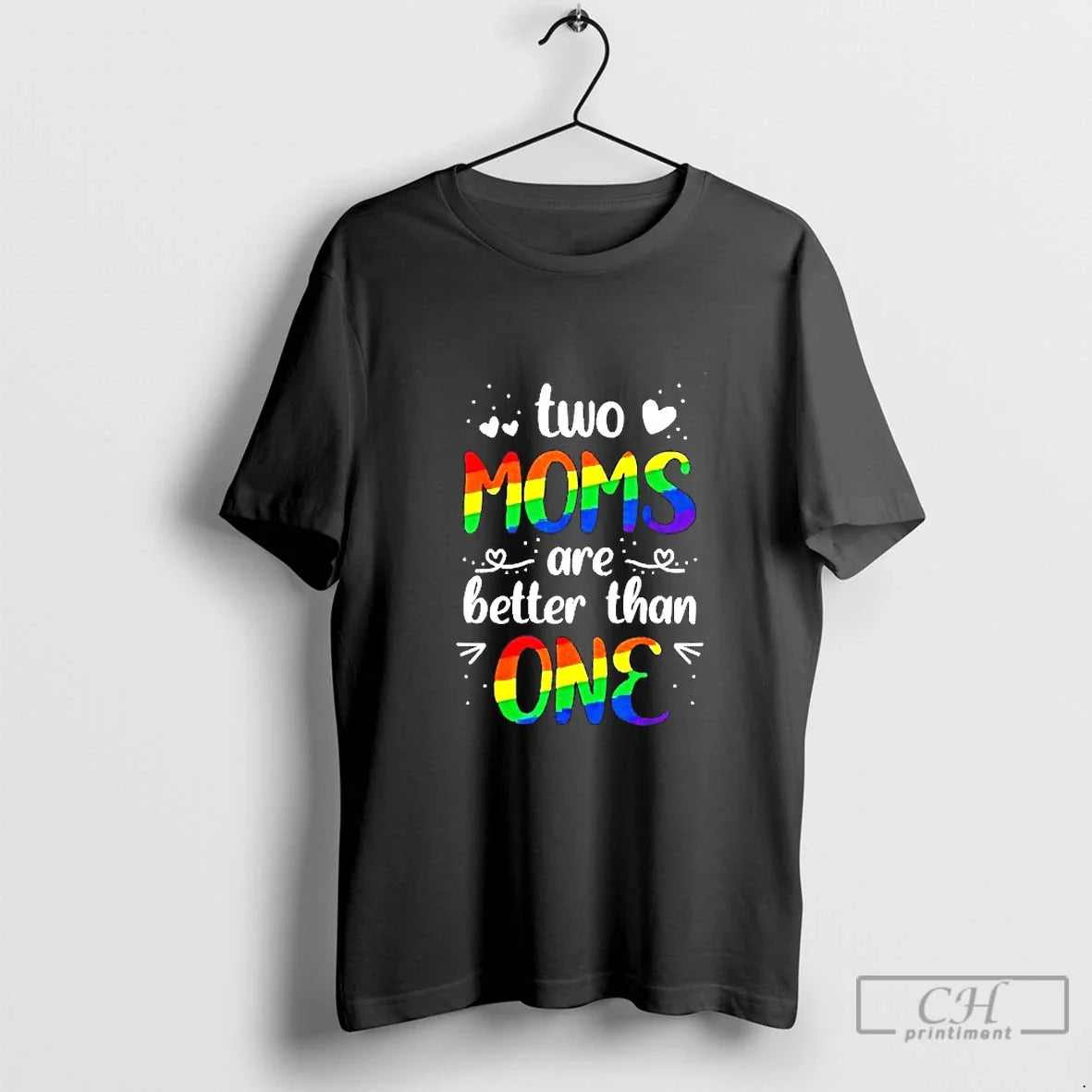 Classic Two Moms Are Better Than One Lgbt Pride - Adult & Kids T-Shirts, Sweatshirts & Hoodies apparel design preview 1