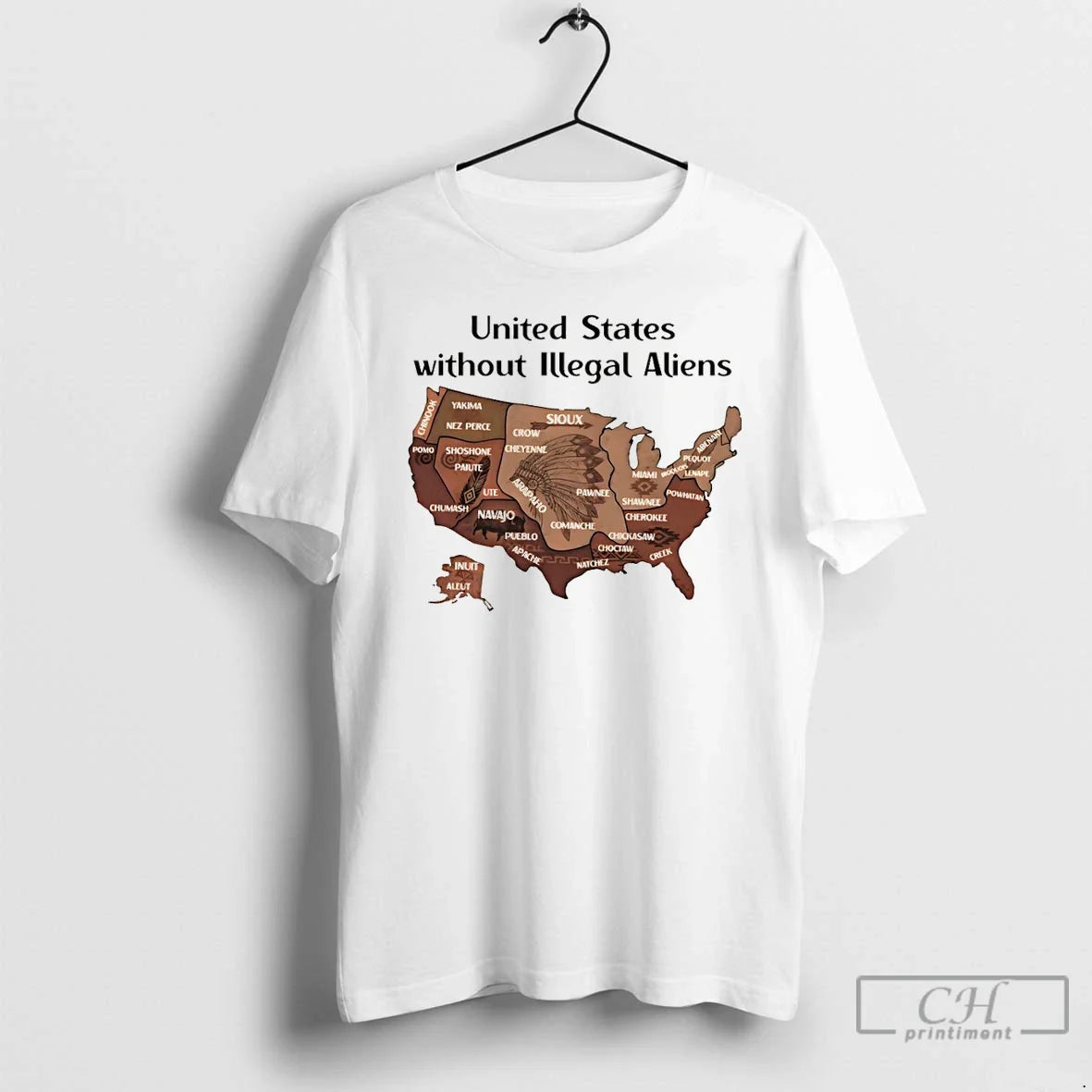 Classic United States Without Illegal Aliens Abolish - Adult & Kids T-Shirts, Sweatshirts & Hoodies apparel design preview 1