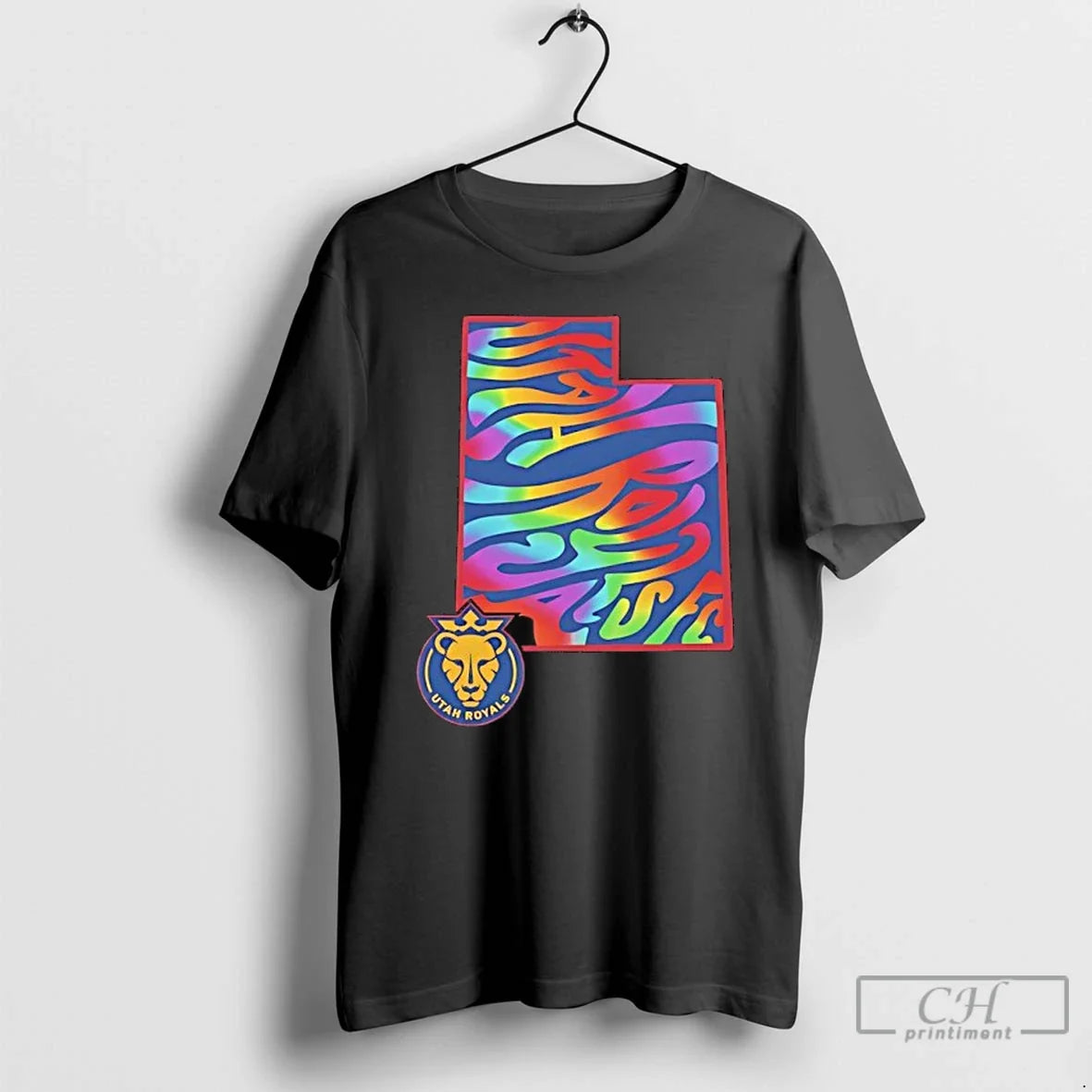 Classic Utah Royals Fc Groovy Pride State 2026 - Adult & Kids T-Shirts, Sweatshirts & Hoodies apparel design preview 1