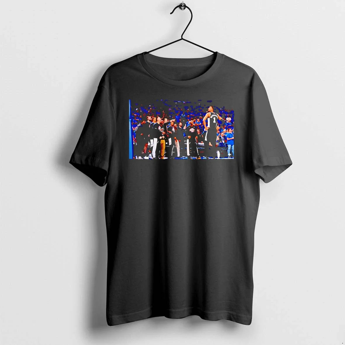 Classic Victor Wembanyama Pose Before Spurs Bench San - Adult & Kids T-Shirts, Sweatshirts & Hoodies apparel design preview 1