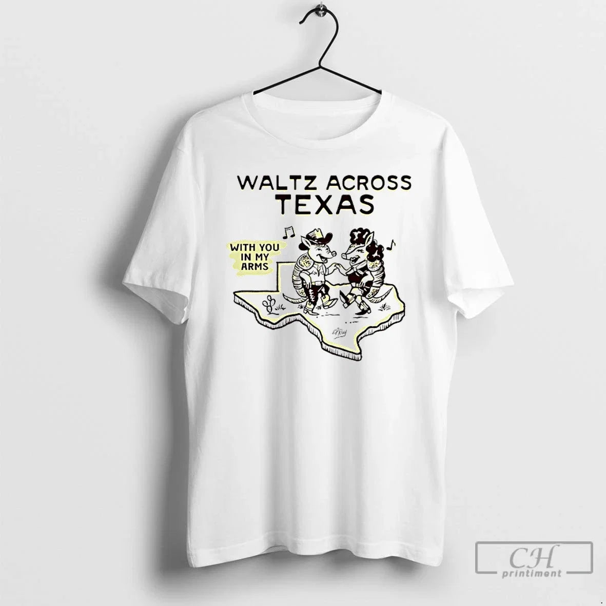 Classic Waltz Across Texas With You In My Arms Cowboy - Adult & Kids T-Shirts, Sweatshirts & Hoodies apparel design preview 1