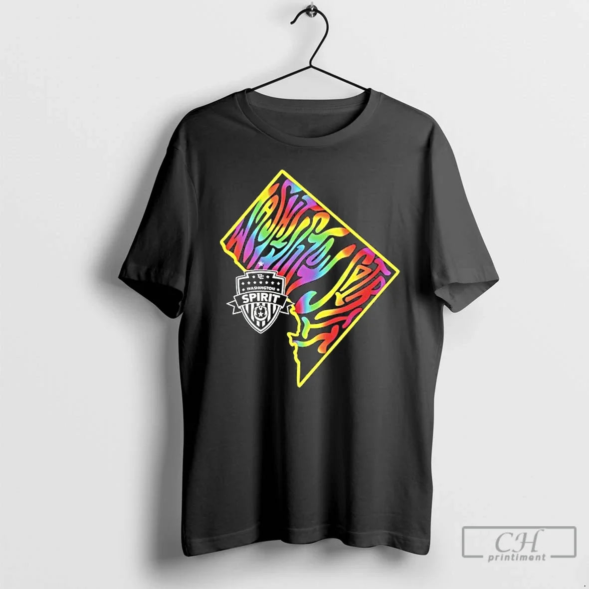 Classic Washington Spirit Groovy Pride State 2026 - Adult & Kids T-Shirts, Sweatshirts & Hoodies apparel design preview 1