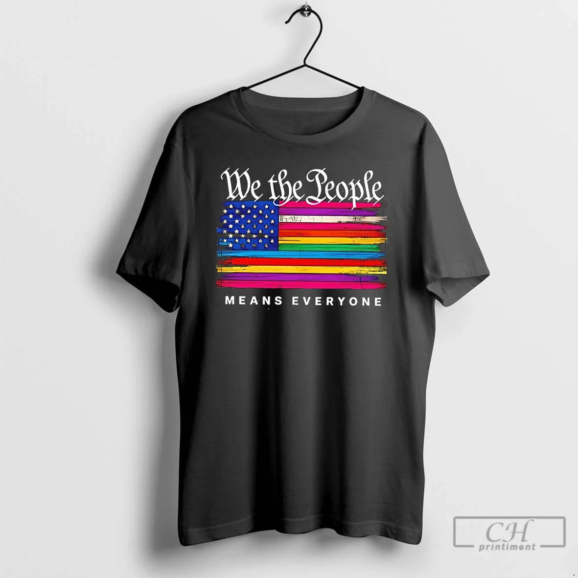 Classic We The People Pride Means Everyone Rainbow - Adult & Kids T-Shirts, Sweatshirts & Hoodies apparel design preview 1