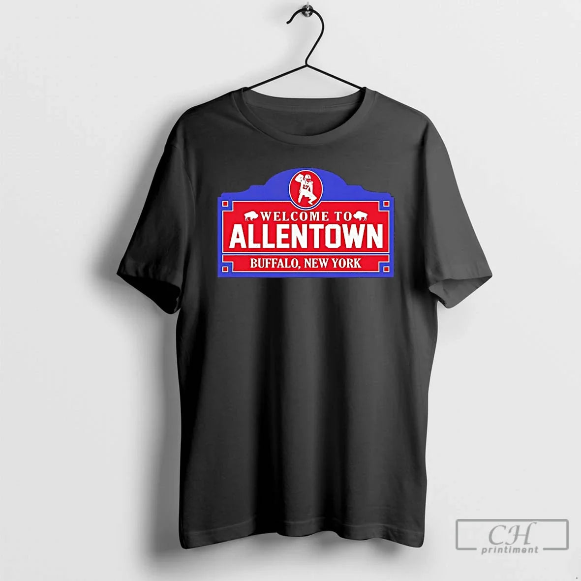 Classic Welcome To Allen Town Buffalo New York - Adult & Kids T-Shirts, Sweatshirts & Hoodies apparel design preview 1