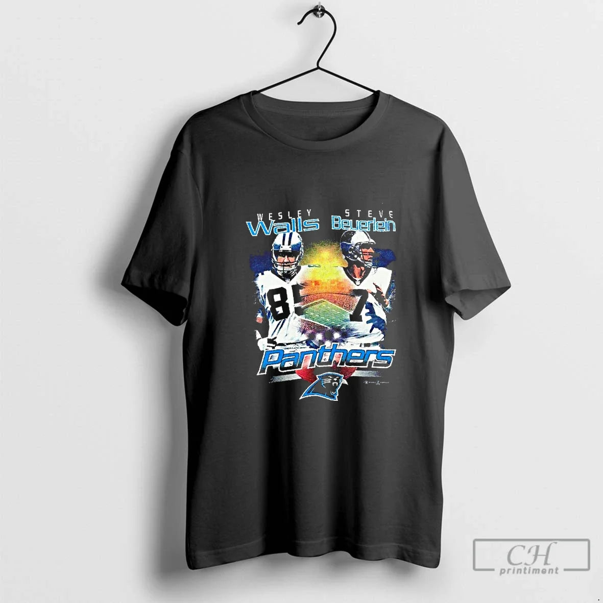 Classic Wesley Walls And Steve Beuerlein Carolina - Adult & Kids T-Shirts, Sweatshirts & Hoodies apparel design preview 1
