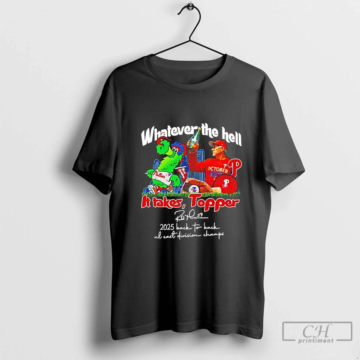 Classic Whatever The Hell It Takes Topper 2025 Back 2 - Adult & Kids T-Shirts, Sweatshirts & Hoodies apparel design preview 1