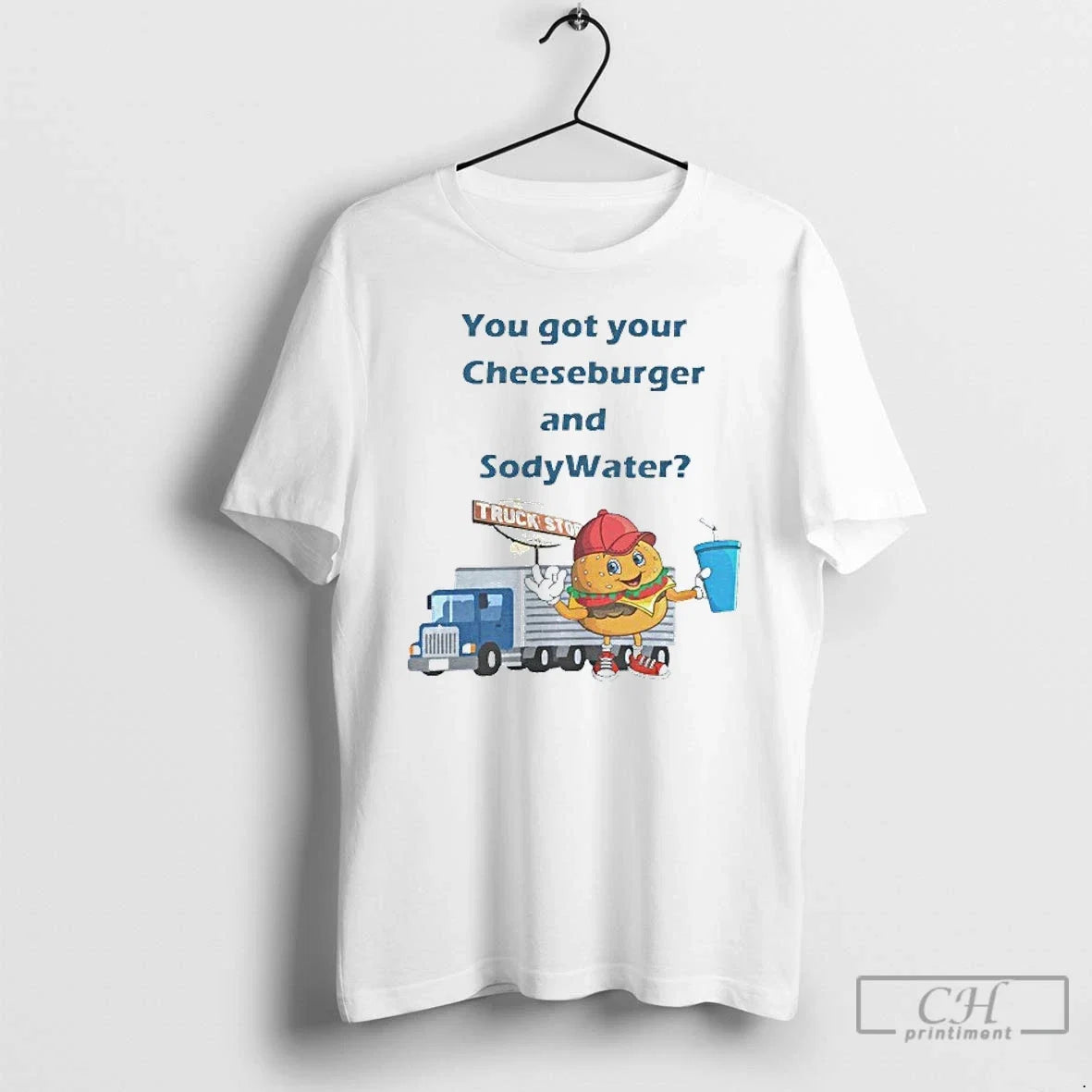 Classic You Got Your Cheeseburger And Soda Water - Adult & Kids T-Shirts, Sweatshirts & Hoodies apparel design preview 1