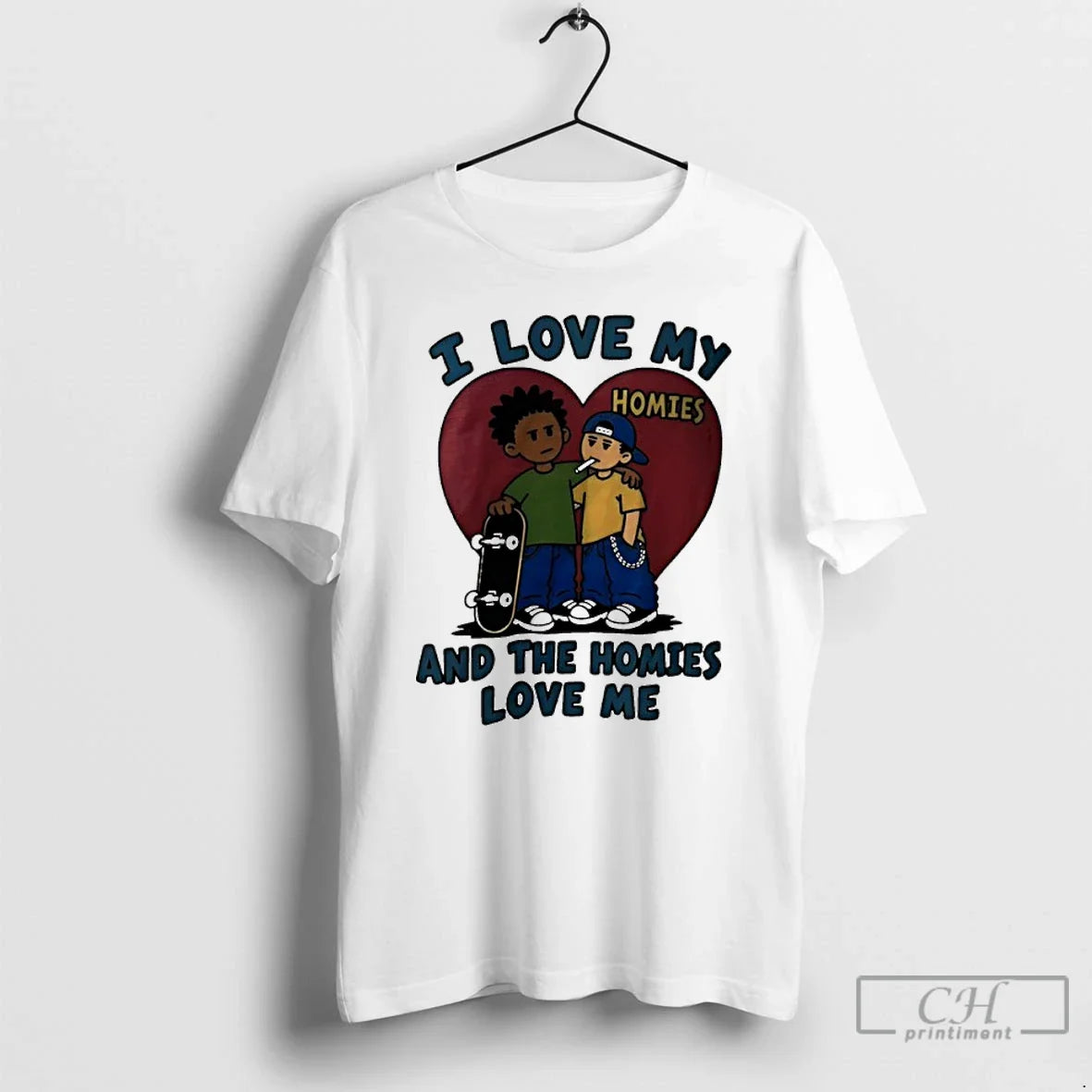 Classic Mctvto8h I Love My Homies And The Me - Adult & Kids T-Shirts, Sweatshirts & Hoodies apparel design preview 1
