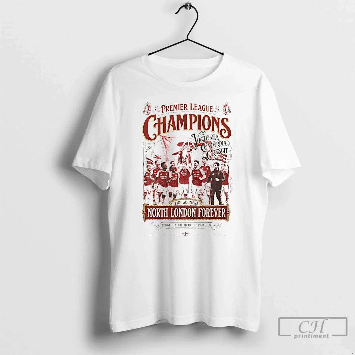 Classic Q1p54bxh Arsenal Premier League Champions - Adult & Kids T-Shirts, Sweatshirts & Hoodies apparel design preview 1