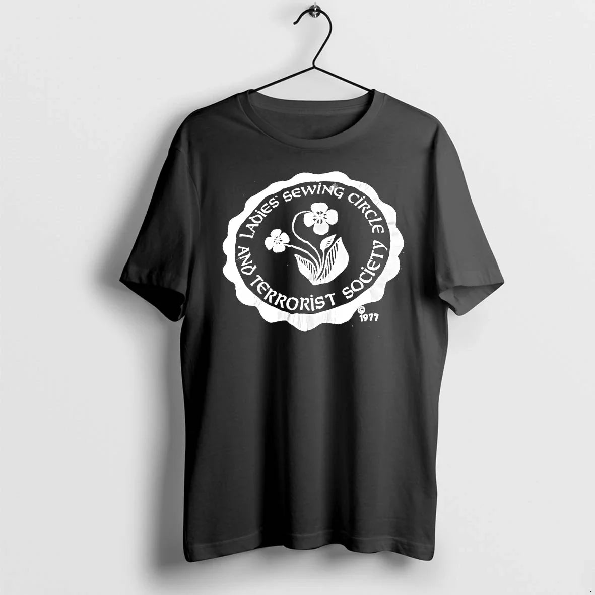 Classic Sewing Circle And Terrorist Society 1977 Logo - Adult & Kids T-Shirts, Sweatshirts & Hoodies apparel design preview 1
