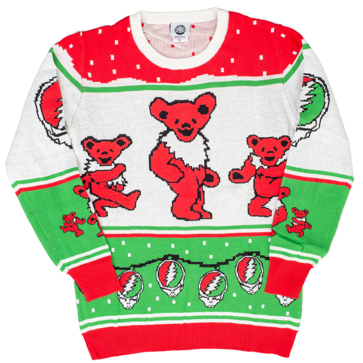 Classic Grateful Dead Dancing Bears Ugly Christmas Sweater - Holiday Gift product image