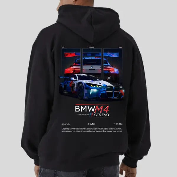 Classsic Bimmer M4 GT3 Menswear Street Racing Car - Adult & Kids T-Shirts, Sweatshirts & Hoodies apparel design preview 1