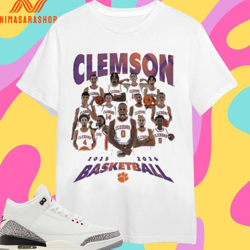 Clemson Tigers Men’s Basketball 2025-2026 - Adult & Kids T-Shirts, Sweatshirts & Hoodies apparel design preview 1