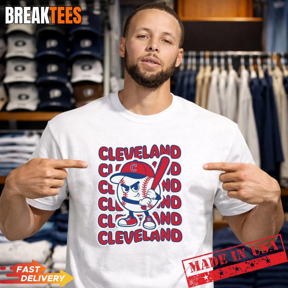 Cleveland Baseball Retro Mascot - Adult & Kids T-Shirts, Sweatshirts & Hoodies apparel design preview 1