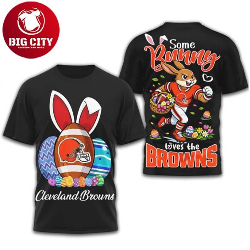 Cleveland Browns "Some Bunny Loves the Easter Two - Adult & Kids T-Shirts, Sweatshirts & Hoodies apparel design preview 1
