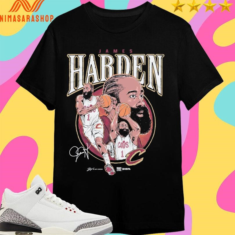 Cleveland Cavaliers James Harden Circle Player - Adult & Kids T-Shirts, Sweatshirts & Hoodies apparel design preview 1
