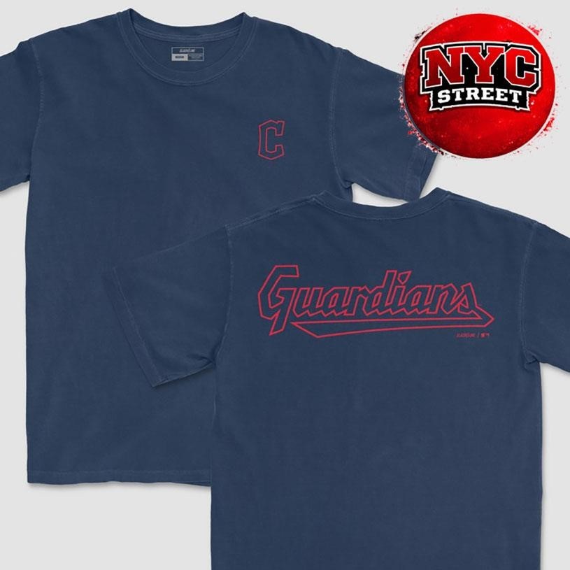 Cleveland Guardians MLB Outline Two Sided - Adult & Kids T-Shirts, Sweatshirts & Hoodies apparel design preview 1