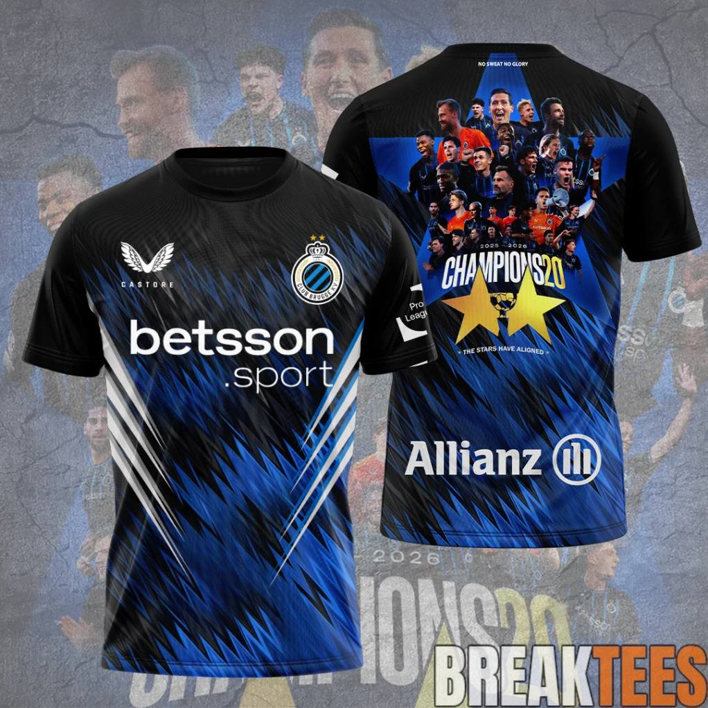 Club Brugge KV Kampioen 25-26 - Adult & Kids T-Shirts, Sweatshirts & Hoodies apparel design preview 1