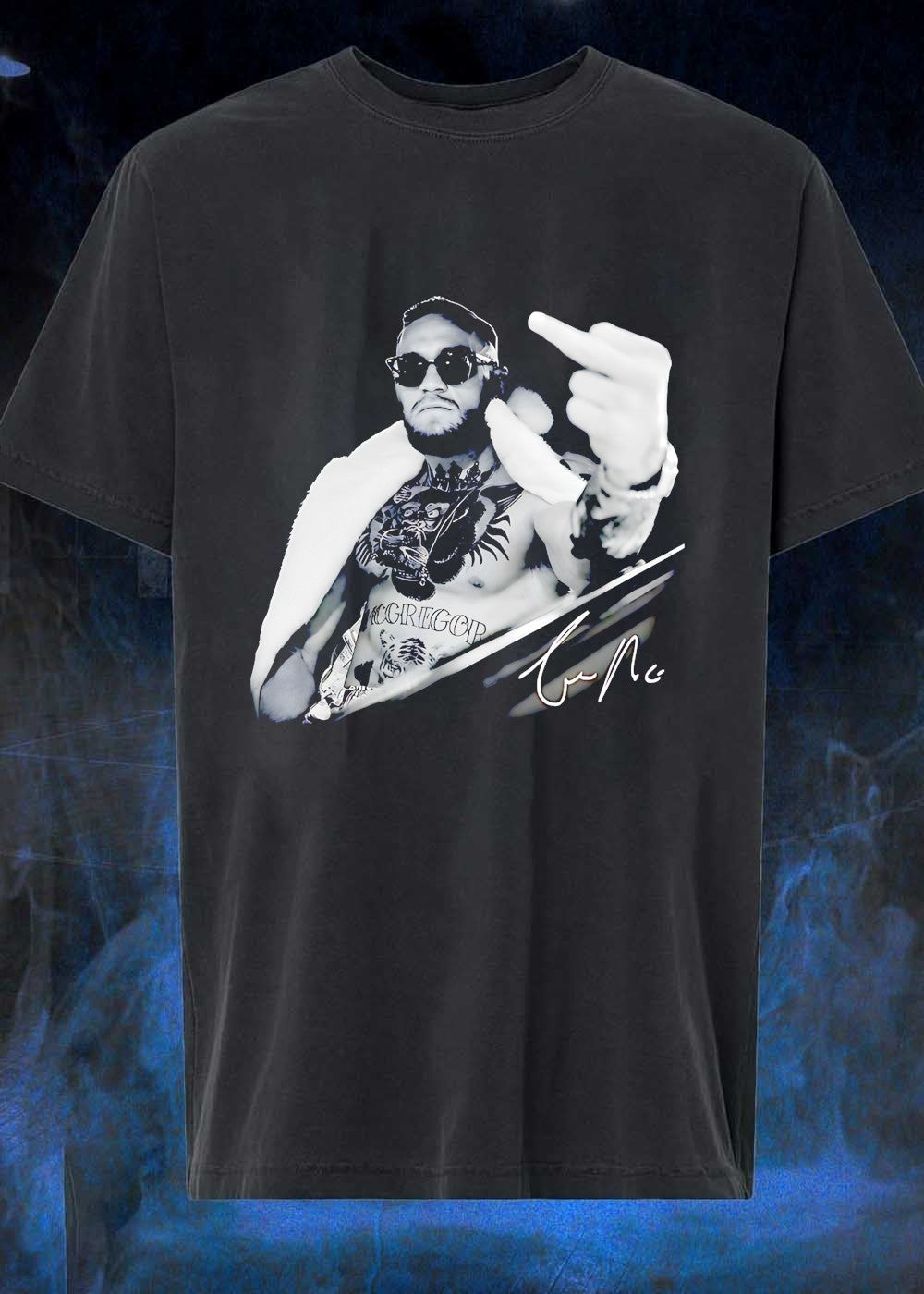 Cm The Notorious Mcgregor Giving Middle Finger - Adult & Kids T-Shirts, Sweatshirts & Hoodies apparel design preview 1