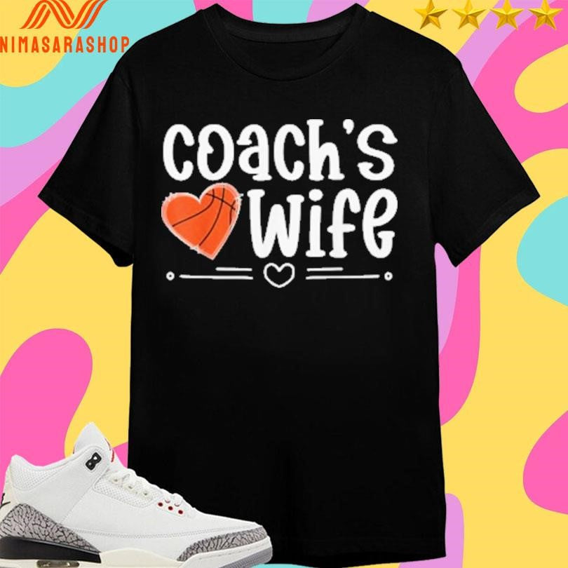 Coaches Wife Heart Basketball 2026 - Adult & Kids T-Shirts, Sweatshirts & Hoodies apparel design preview 1