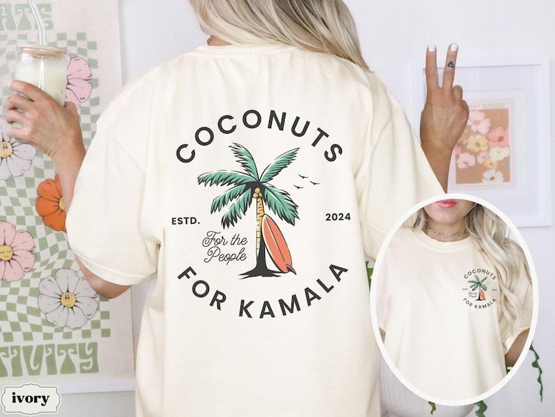 Coconuts Kamala Harris 2024 Presidential Election - Adult & Kids T-Shirts, Sweatshirts & Hoodies apparel design preview 1