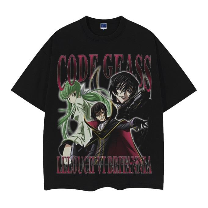 Code Geass "C.C." Vintage Anime 100% Cotton Original - Adult & Kids T-Shirts, Sweatshirts & Hoodies apparel design preview 1