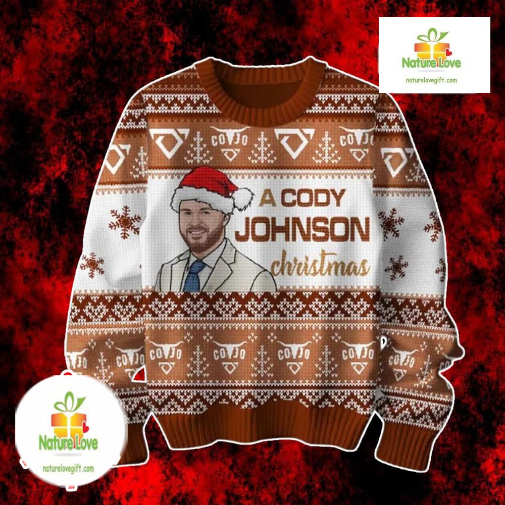 Cody Johnson Country Music Fan Gift Holiday Ugly Christmas Sweater - Holiday Gift product image