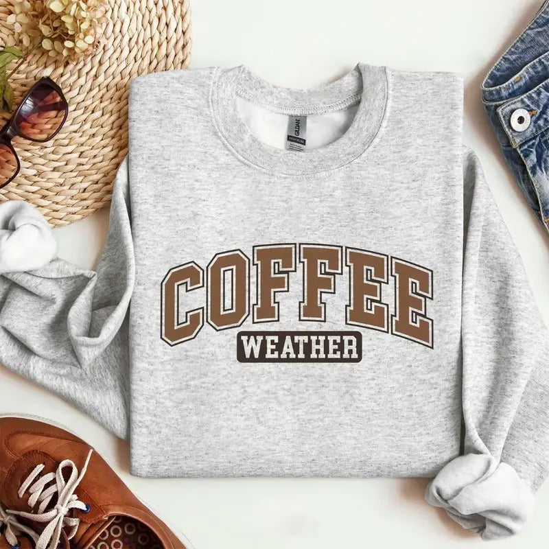 Coffee Weather Lovers Cotton Menswear Tops - Adult & Kids T-Shirts, Sweatshirts & Hoodies apparel design preview 1