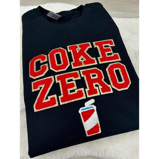 'Coke Zero' Letter Patch - Adult & Kids T-Shirts, Sweatshirts & Hoodies apparel design preview 1