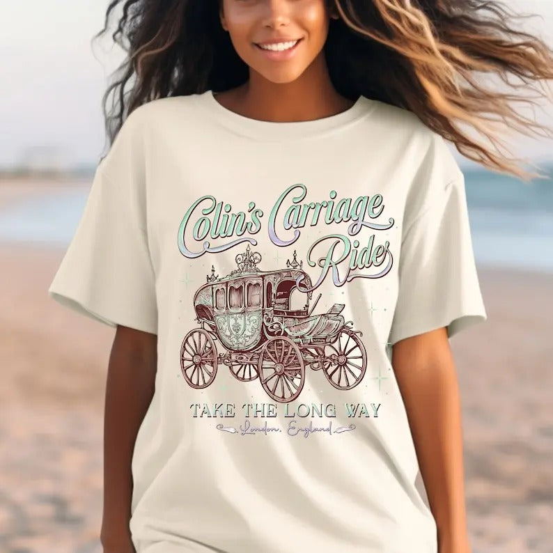 Colin Bridgerton'S Carriage Rides Fenelope Fan - Adult & Kids T-Shirts, Sweatshirts & Hoodies apparel design preview 1