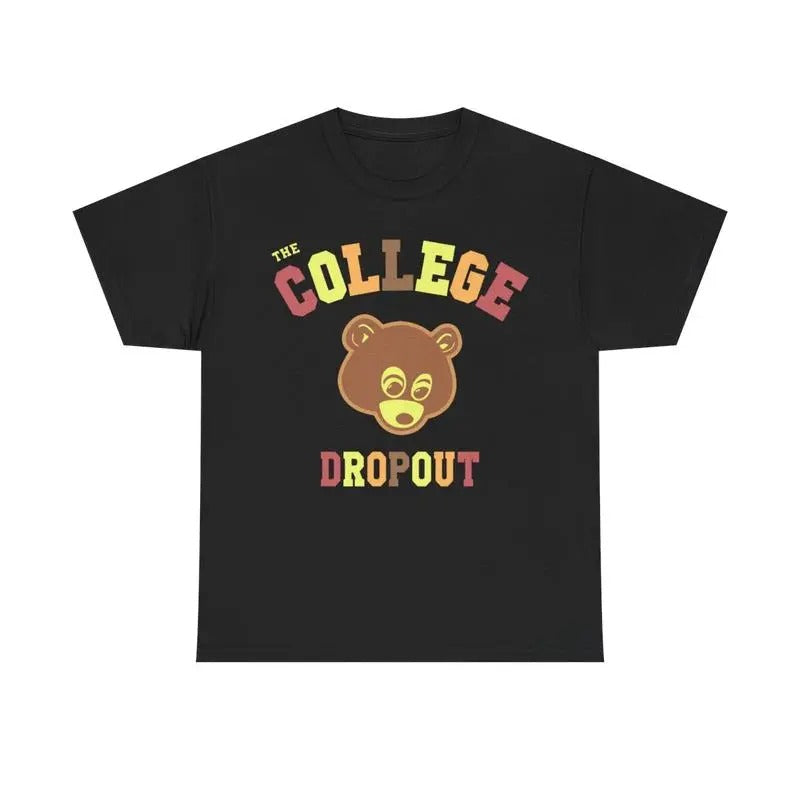 "College Dropout" Inspired Menswear Retro Top Vintage - Adult & Kids T-Shirts, Sweatshirts & Hoodies apparel design preview 1