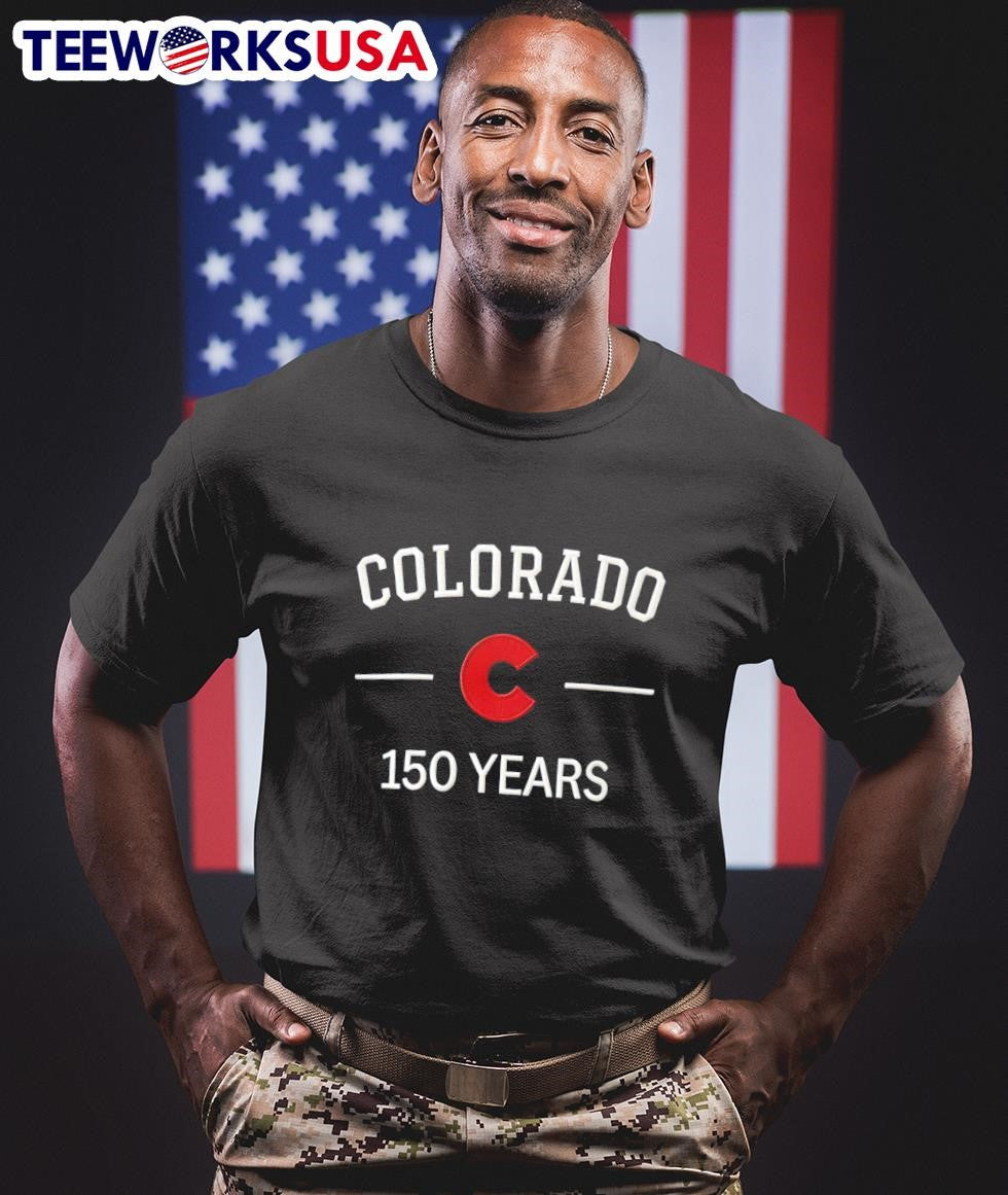 Colorado 150 Years C Logo - Adult & Kids T-Shirts, Sweatshirts & Hoodies apparel design preview 1