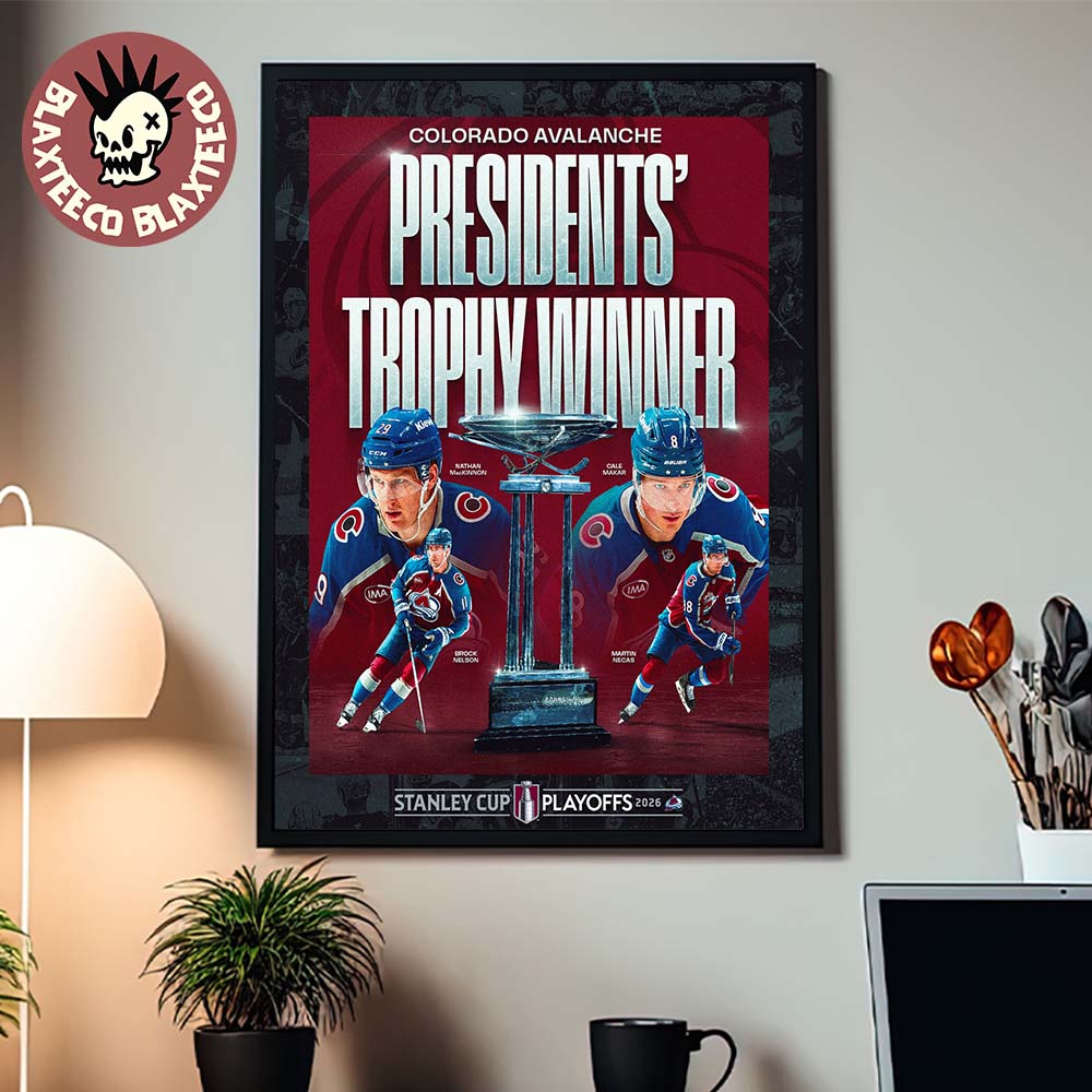 Colorado Avalanche NHL 2026 President's Trophy Winner - Adult & Kids T-Shirts, Sweatshirts & Hoodies apparel design preview 1