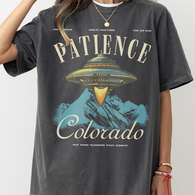 Colorado Alien UFO TV Show Memorabilia Best Price - Adult & Kids T-Shirts, Sweatshirts & Hoodies apparel design preview 1