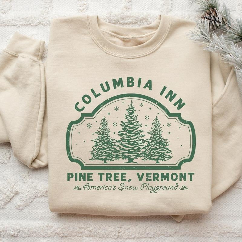 Columbia Inn Pine Tree Vermont Movie White - Adult & Kids T-Shirts, Sweatshirts & Hoodies apparel design preview 1