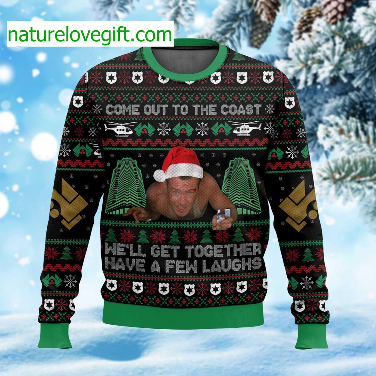 Come Out To The Coast We’ll Get Together Have A Few Laughs Ugly Christmas Sweater - Holiday Gift product image