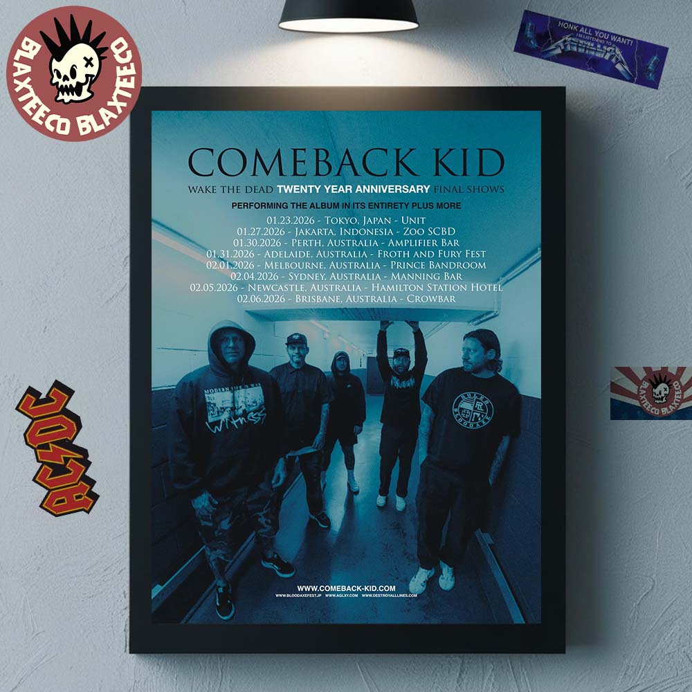 Comeback Kid Wake The Dead Twenty Year Anniversary - Adult & Kids T-Shirts, Sweatshirts & Hoodies apparel design preview 1