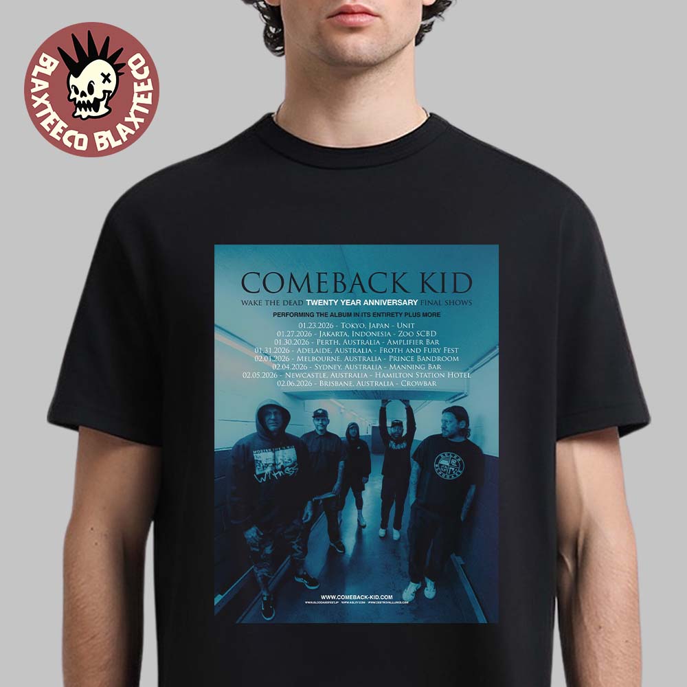Comeback Kid Wake The Dead Twenty Year Anniversary - Adult & Kids T-Shirts, Sweatshirts & Hoodies apparel design preview 1