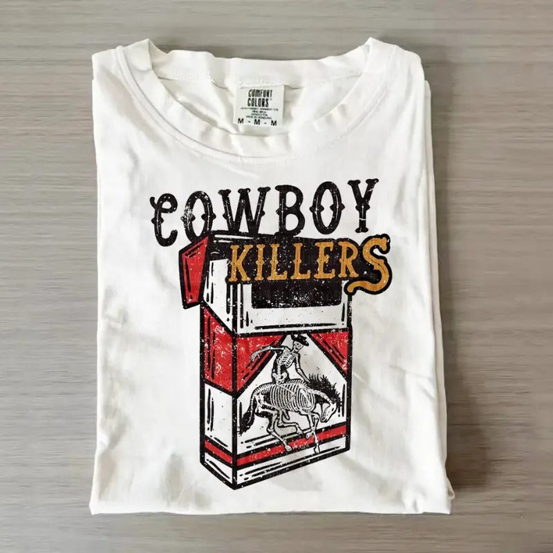 Comfort Color Cowboy Killers Rodeo Bronco Western - Adult & Kids T-Shirts, Sweatshirts & Hoodies apparel design preview 1